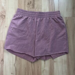 brand new burgundy sweatshorts